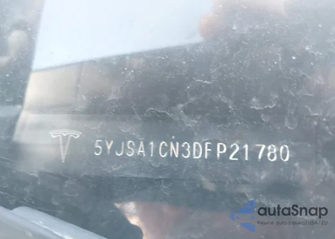 2013 Tesla Model S from USA, damaged, VIN 5YJSA1CN3DFP21780